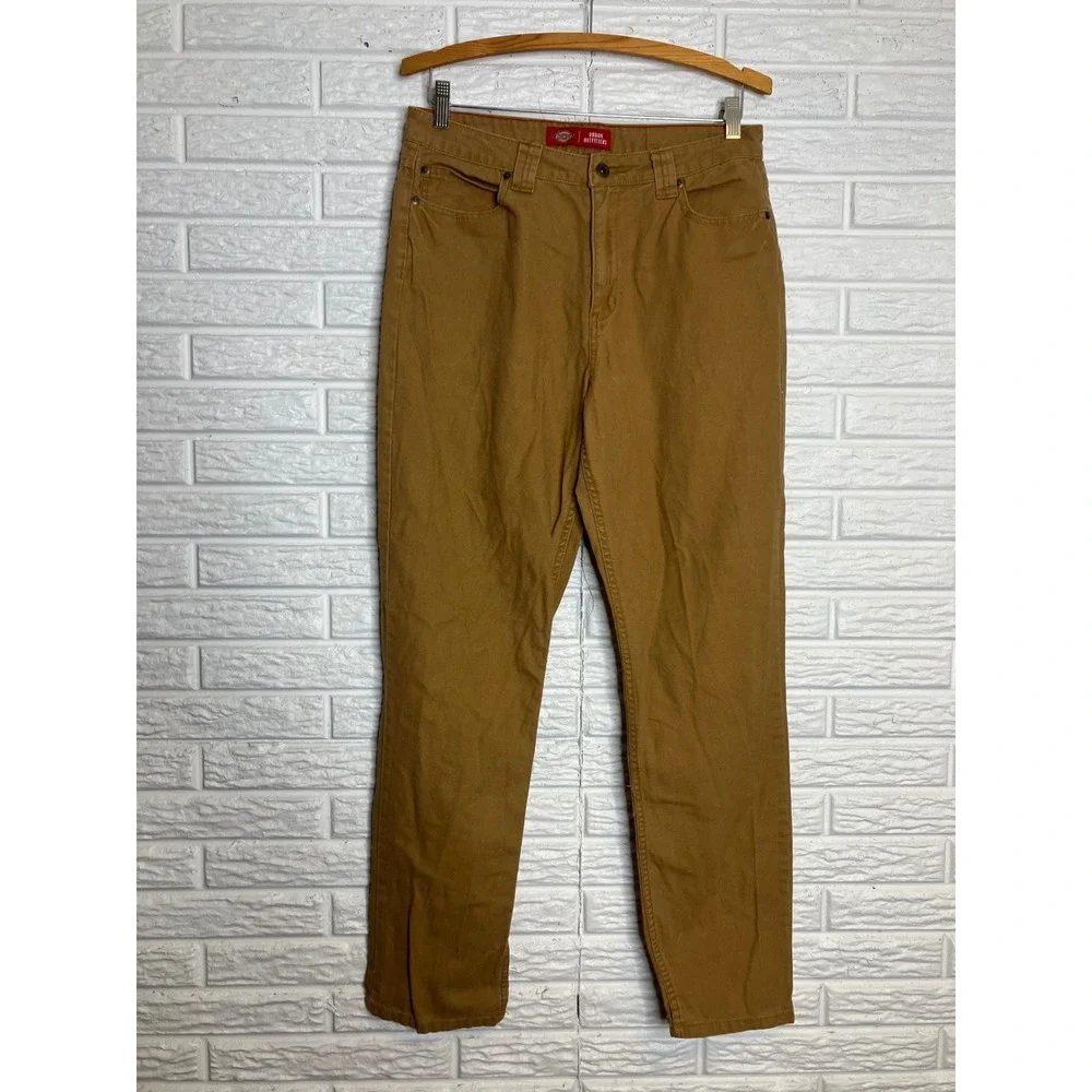 Dickies Carpenter Pants Women 10 Brown Excellent Urban Outfitters Duck Canvas‎